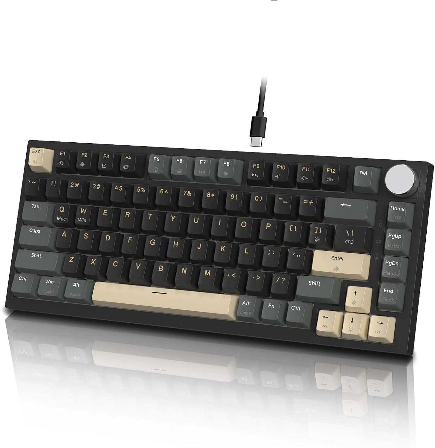 ATTACK SHARK K85 Wired Mechanical Gaming Keyboard with RGB