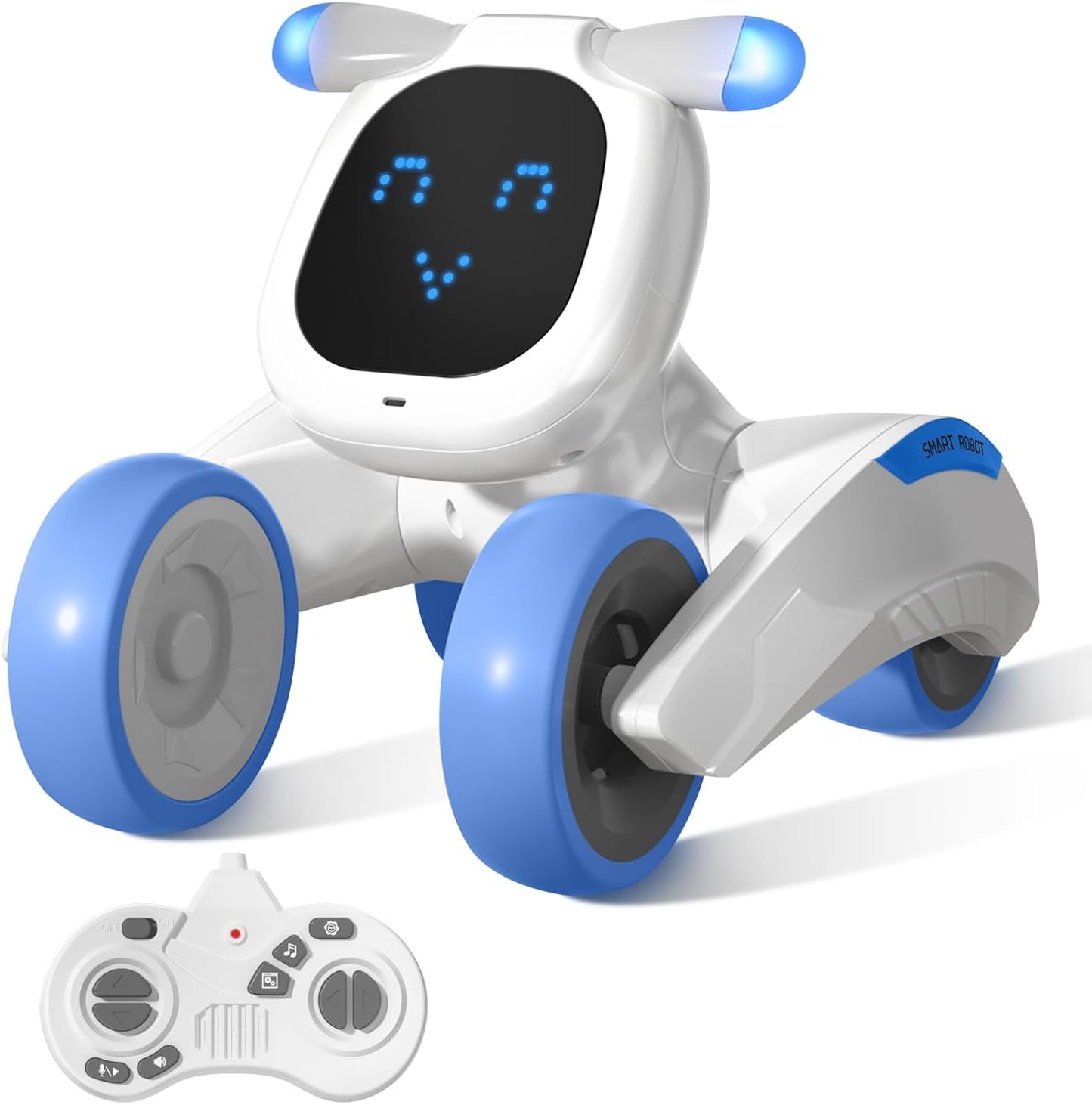 Interactive Robot Dog Toy with Lights & Voice Control