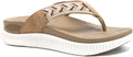 Womens Fashion Orthotic Flip Flops - Cushioned Arch Support casual