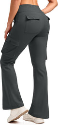 Women's Fleece Lined Cargo Pants Bootcut - 6 Pockets, Water Resistant