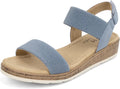 VJH Women's Casual Open Toe Sandals with Adjustable Ankle Strap