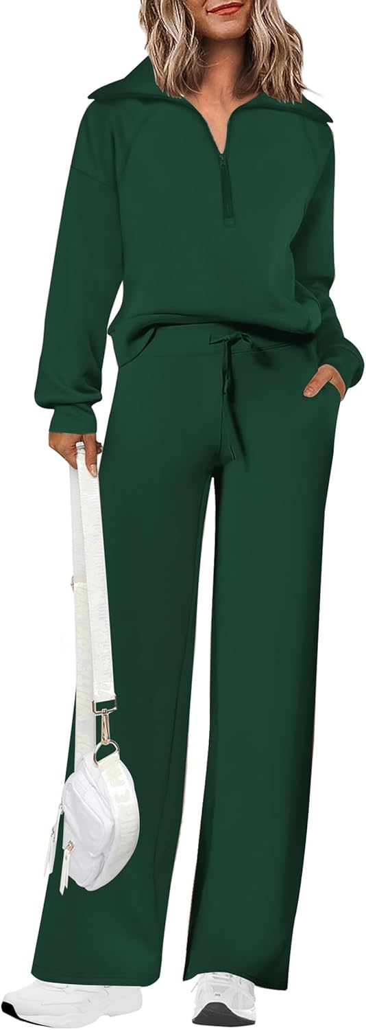 PRETTYGARDEN Women's 2 Piece Tracksuit Set for Casual Style