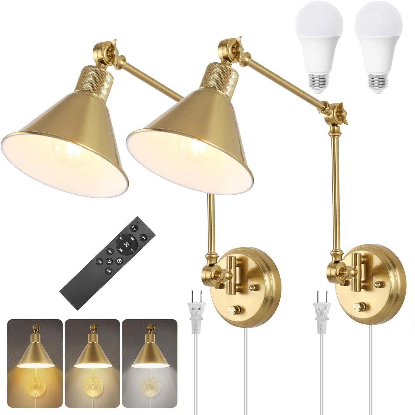 TRLIFE Wall Sconce with Remote Control for Modern Lighting