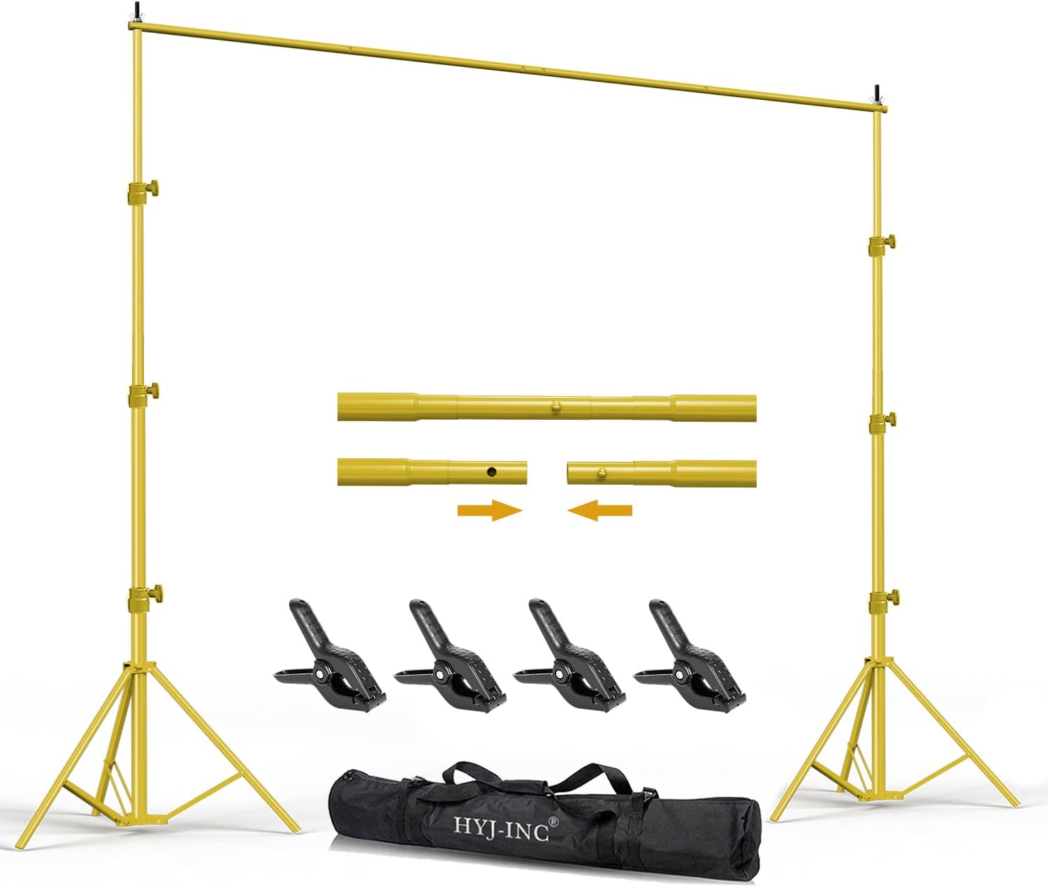 Backdrop Stand - Titanium Gold 10x8.5ft Adjustable Support Kit