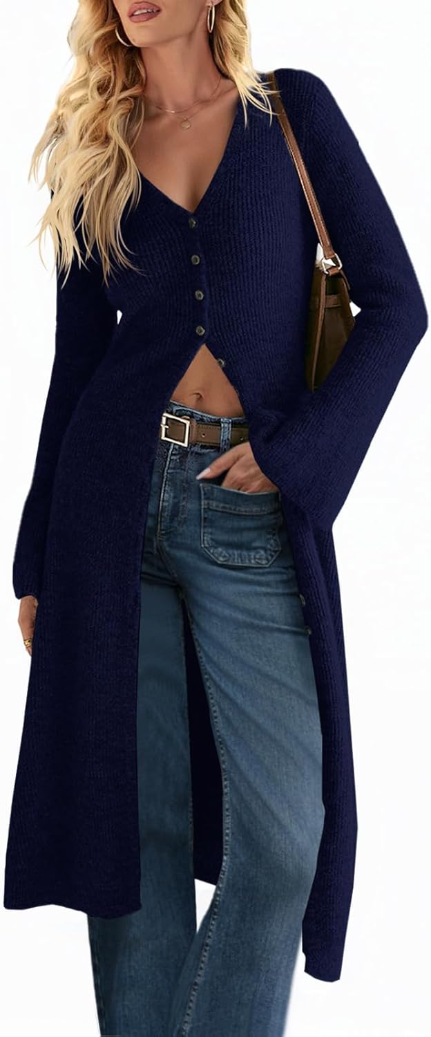 Saodimallsu Womens Long Cardigan Sweaters for Stylish Comfort