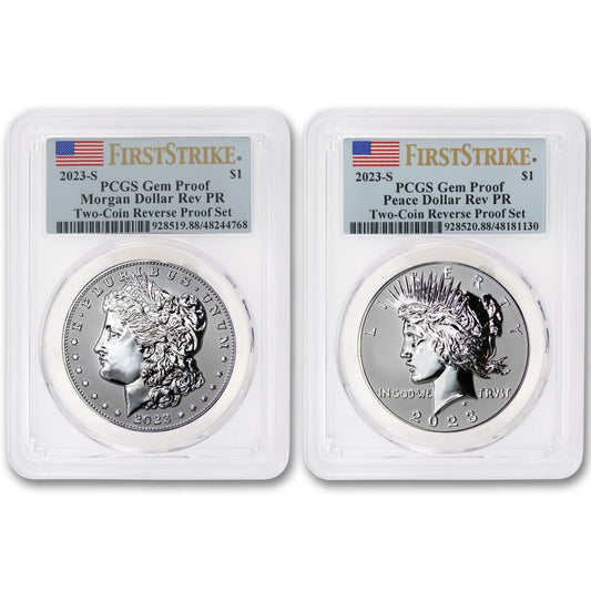 2023 S Set of American Silver Morgan and Peace Proof Coins