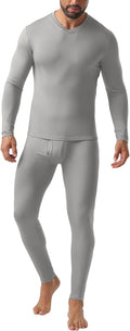 Askdeer Thermal Underwear for Men Long Johns - Warm Fleece Base Layer