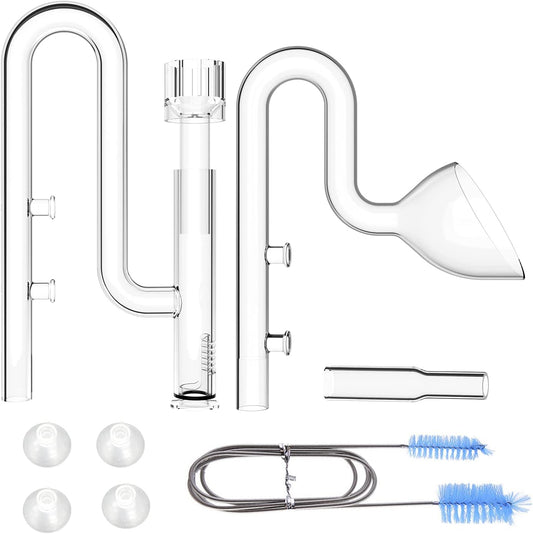 FZONE Aquarium Glass Mini Skimmer for Nano Tanks and Filters