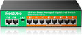 10-Port Gigabit Managed PoE Switch - 8 PoE+ Ports, 120W
