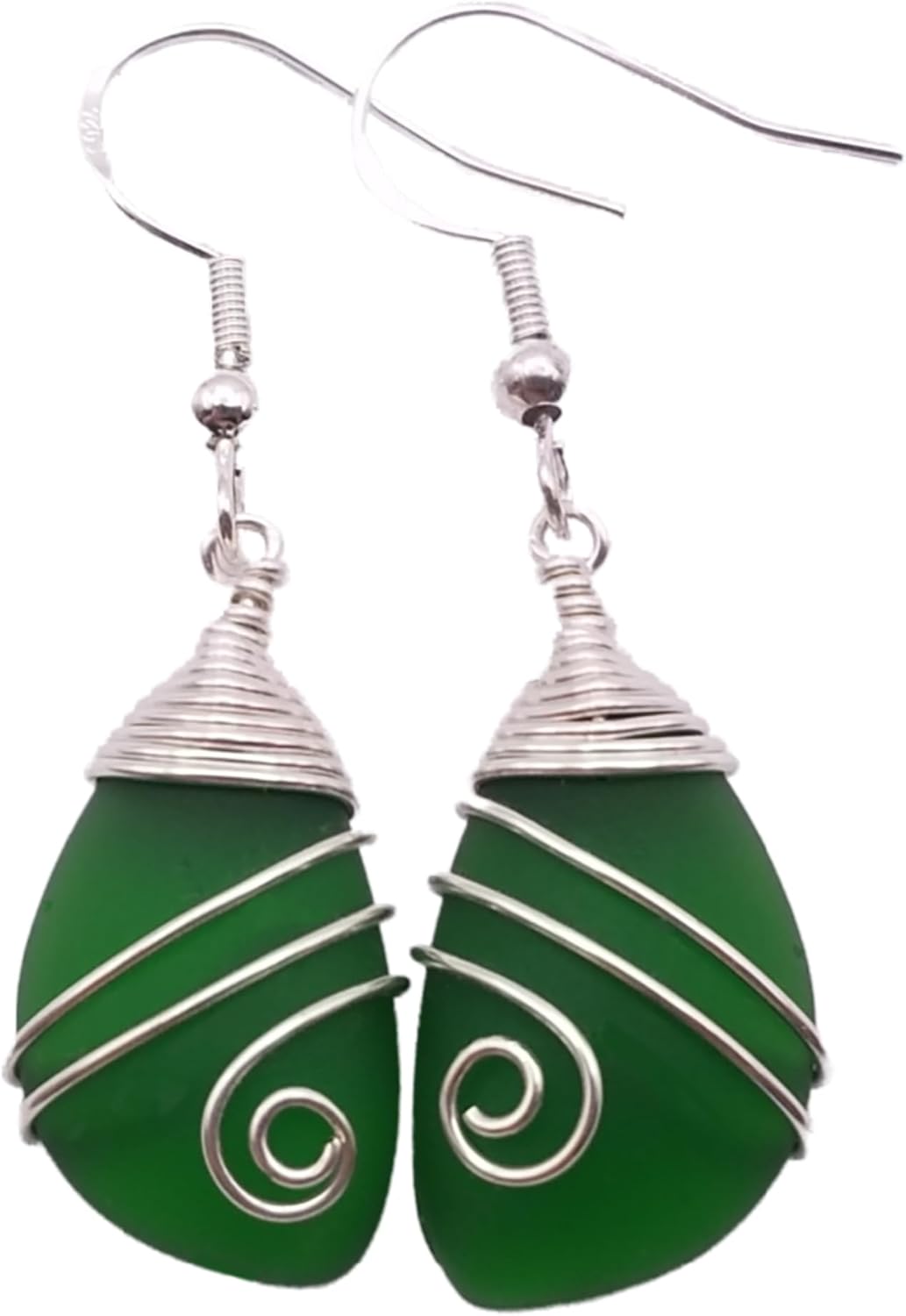 Yinahawaii Handmade Sea Glass Earrings - Unique Hawaiian Jewelry