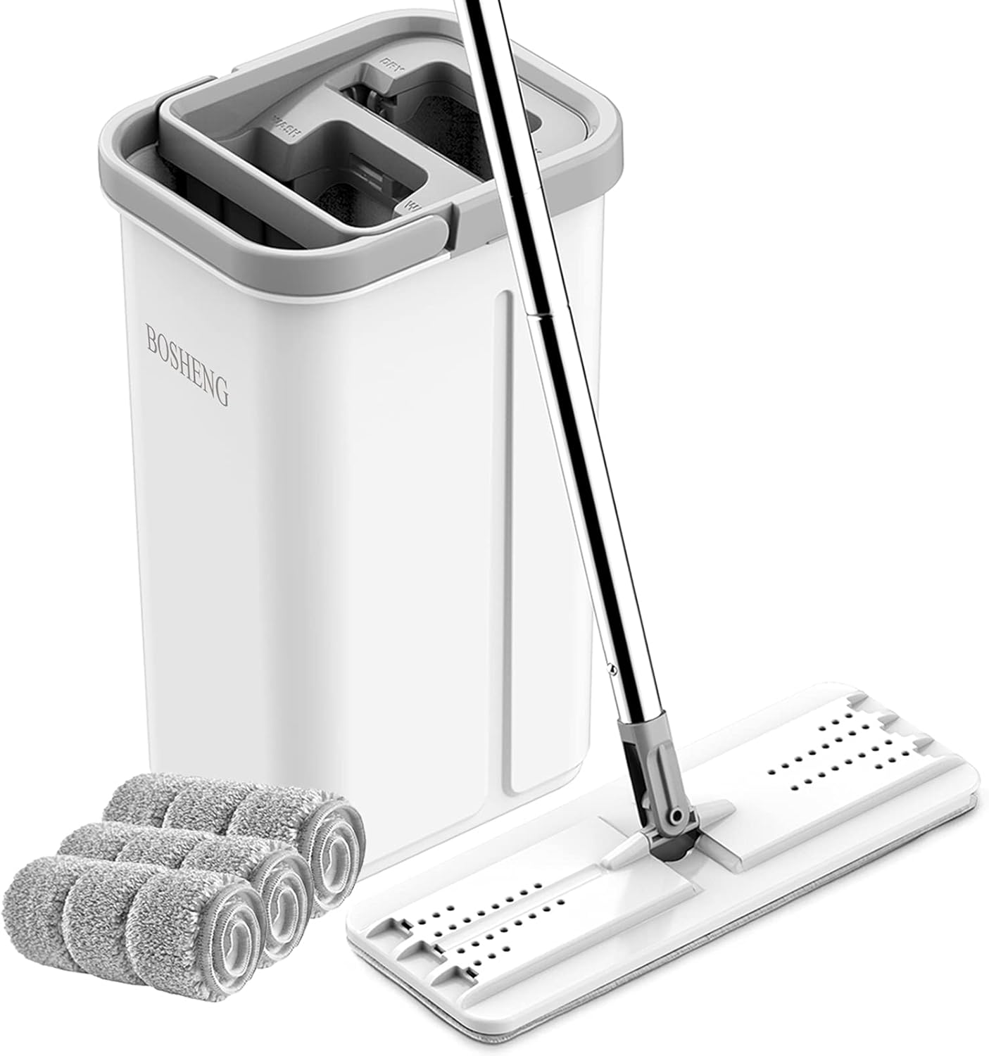 Hands Free Mop and Bucket Set for Efficient Floor Cleaning
