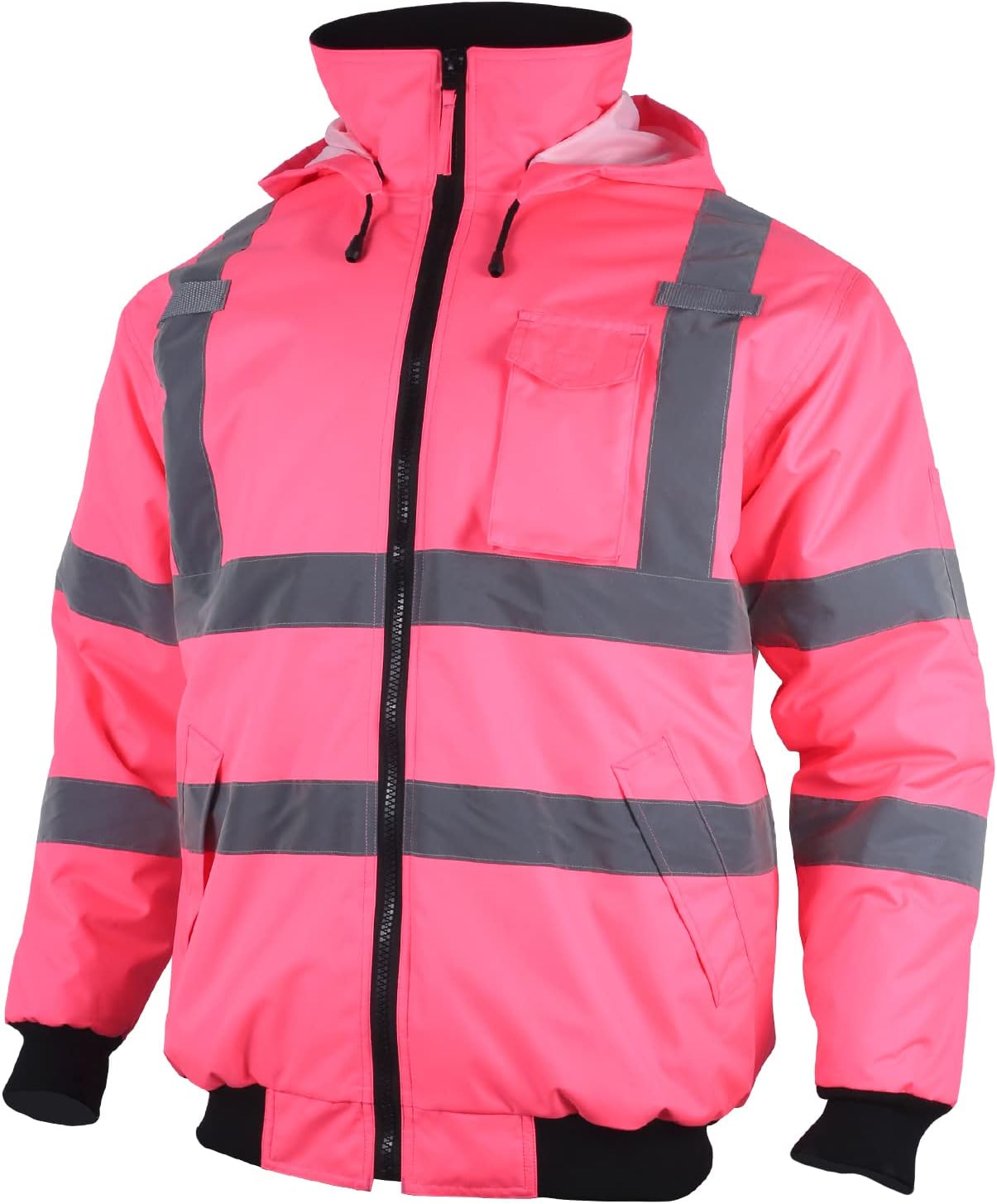 VENDACE Hi Vis Reflective Safety Winter Bomber Jacket for Women