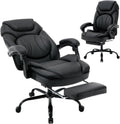 350lbs Reclining Office Desk Chair with Footrest - Fully Reclining