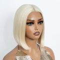 NOBLE Blonde Bob Wig 10 Inch Straight Lace Front for Women