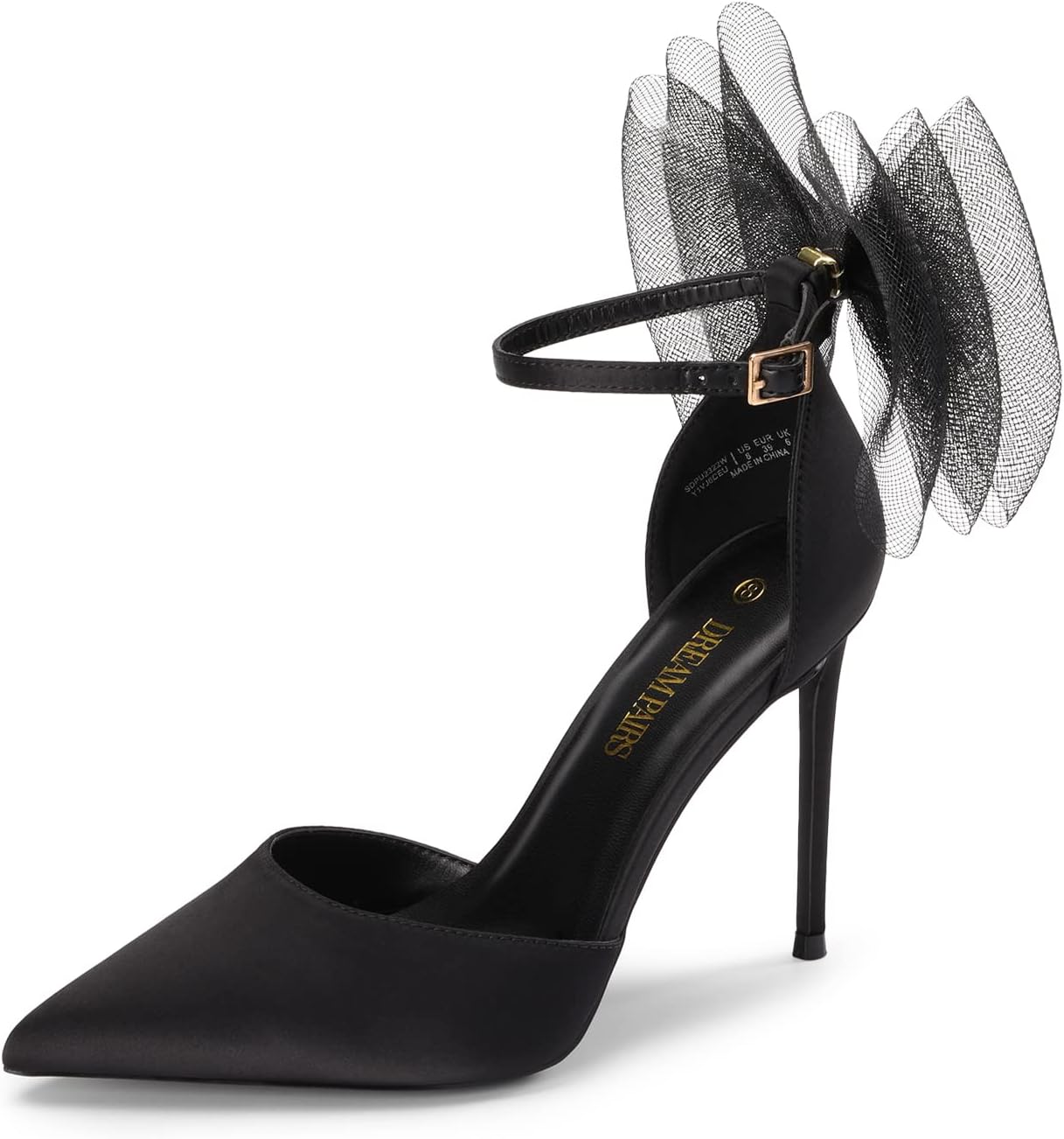 DREAM PAIRS Women's High Heels Strappy Closed Toe Pumps for Elegance