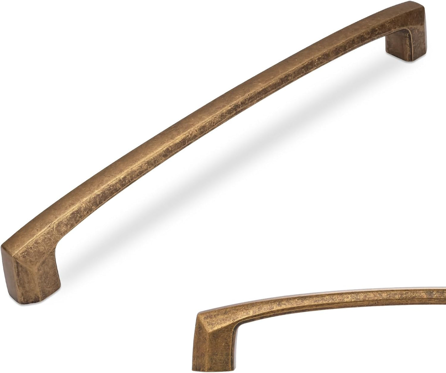 10 Pack 10 Inch Antique Brass Cabinet Pulls for Vintage Style