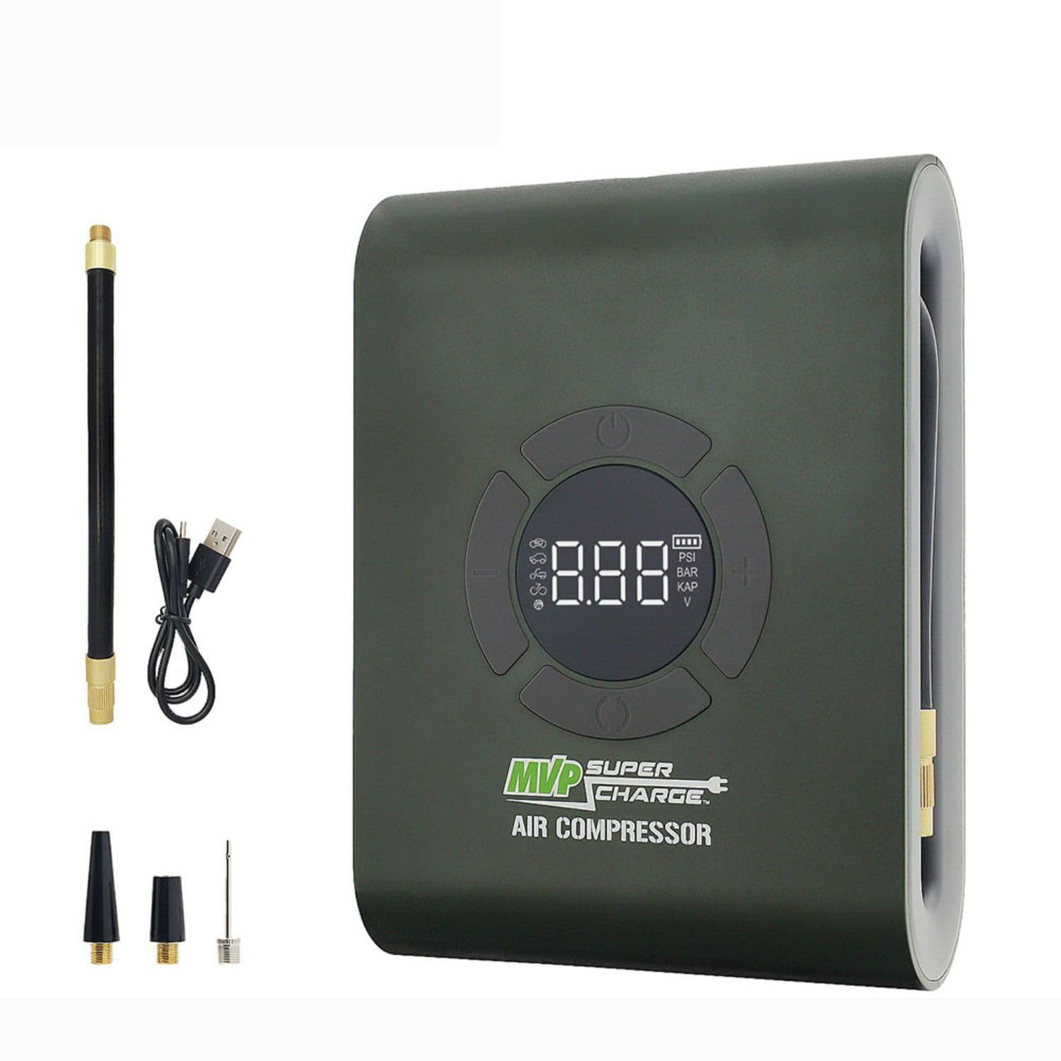 Portable Rechargeable Tire Inflator - MVP Supercharge