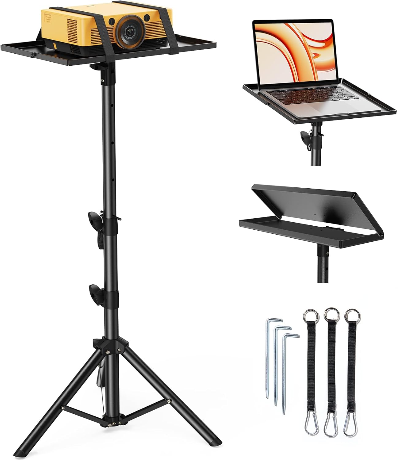 Portable Projector Stand: Height Adjustable for Any Setting