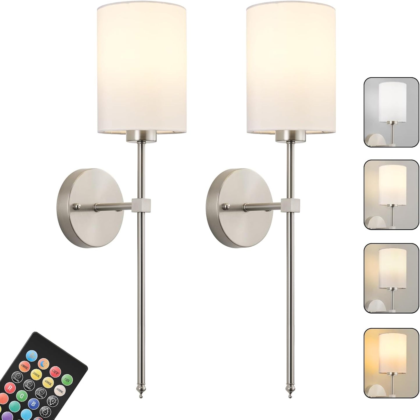 Battery Operated Wall Sconces by KARTOOSH for Any Room