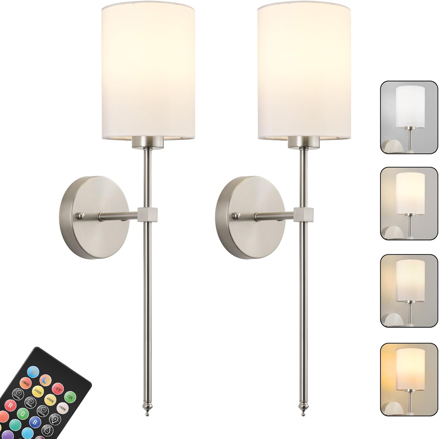 Battery Operated Wall Sconces by KARTOOSH for Any Room