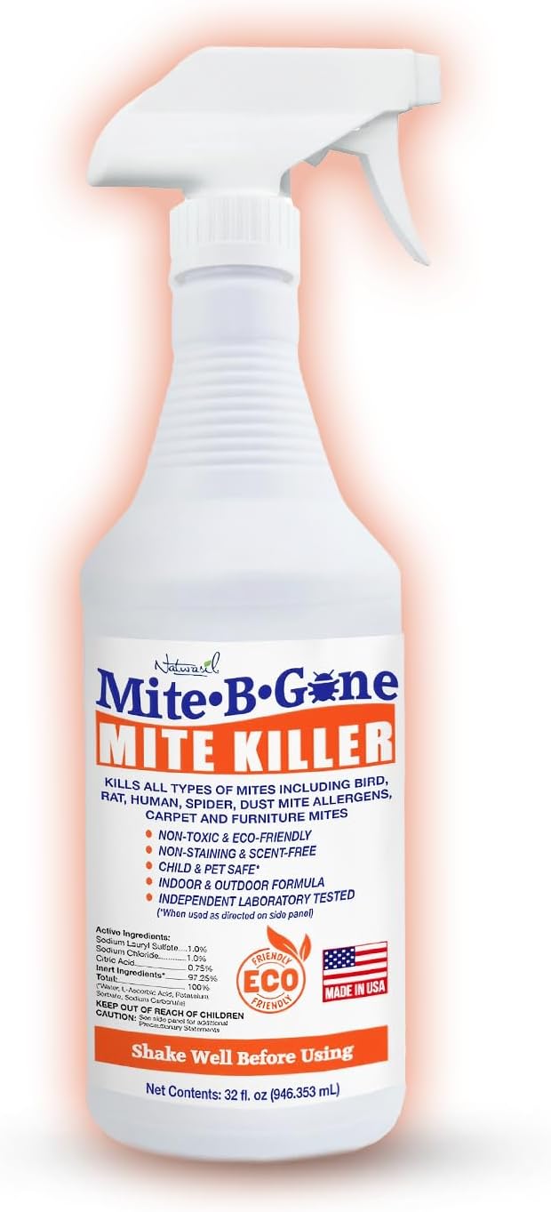 Mite-B-Gone Mite Killer Spray for Home and Pet Protection