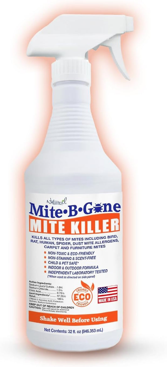 Mite-B-Gone Mite Killer Spray for Home and Pet Protection