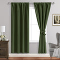 Blackout Curtains for Bedroom Thermal Insulated Olive Green - Room