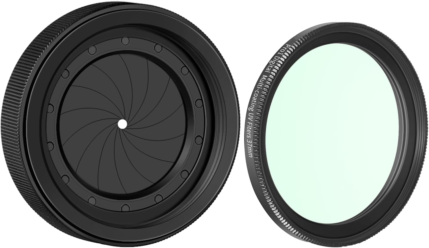 Adjustable Iris Aperture Diaphragm Filter Kit for Optics Use