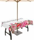 Love Heart Waterproof Tablecloth - Romantic Patio Cover
