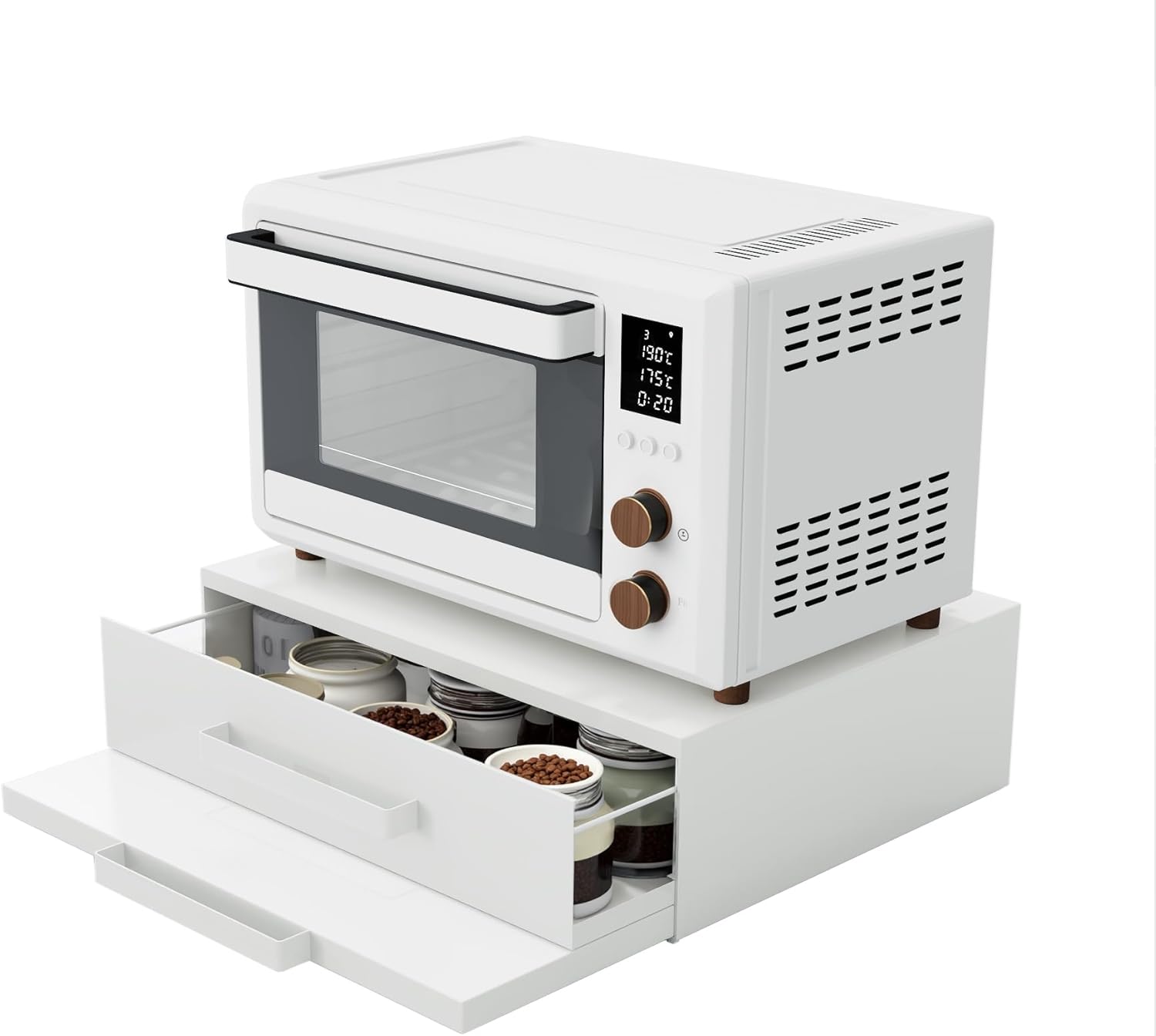 Compact Microwaves Organizer - Efficient Storage Solution