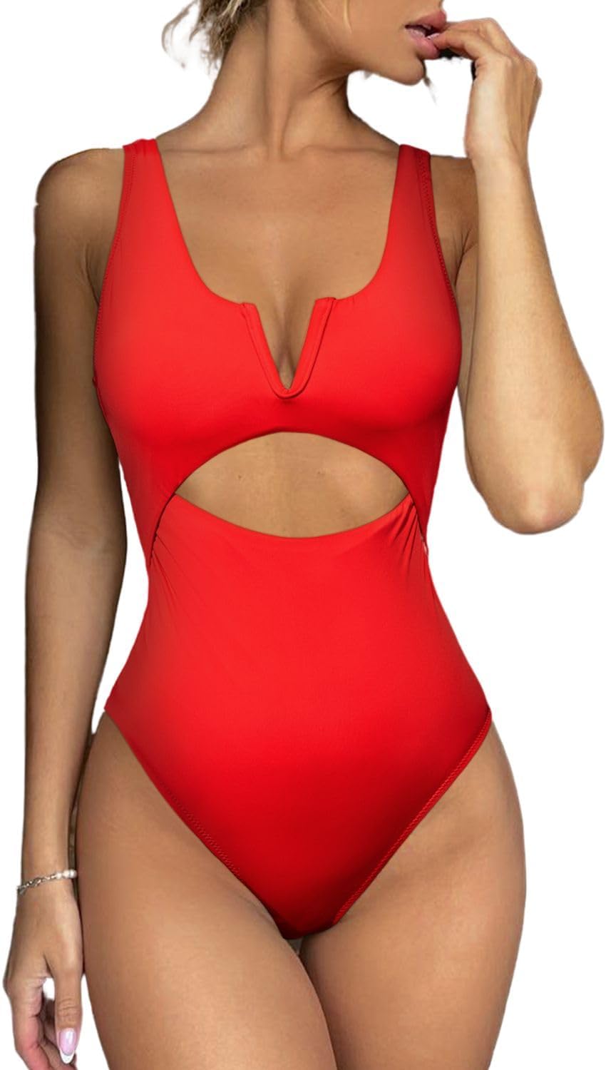 Meyeeka Womens One Piece Swimsuits for Tummy Control and Style
