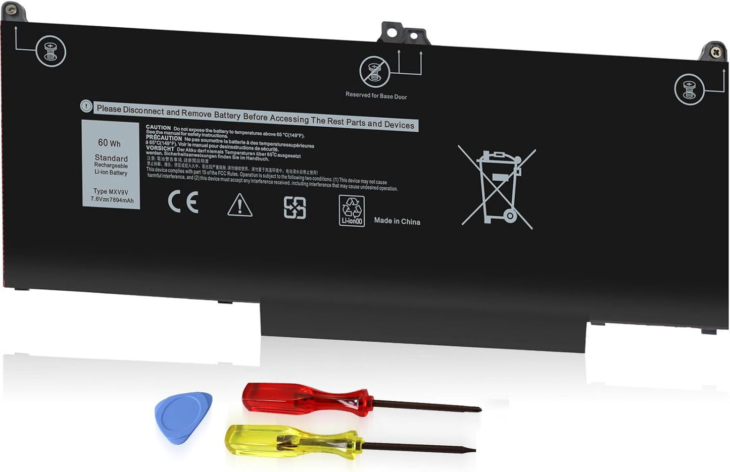 Emanjor 60Wh MXV9V Laptop Battery for Dell Inspiron 7300 Series