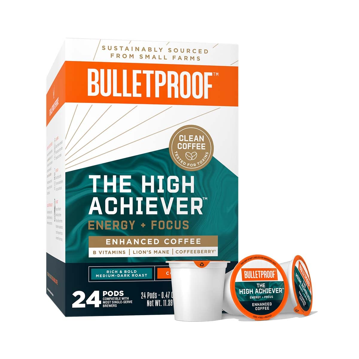 Bulletproof High Achiever Pods: Energy & Focus Boost