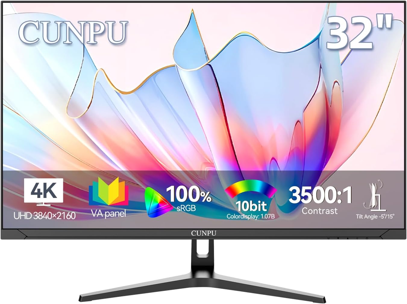 32 Inch 4K UHD Computer Monitor for Gaming and Work