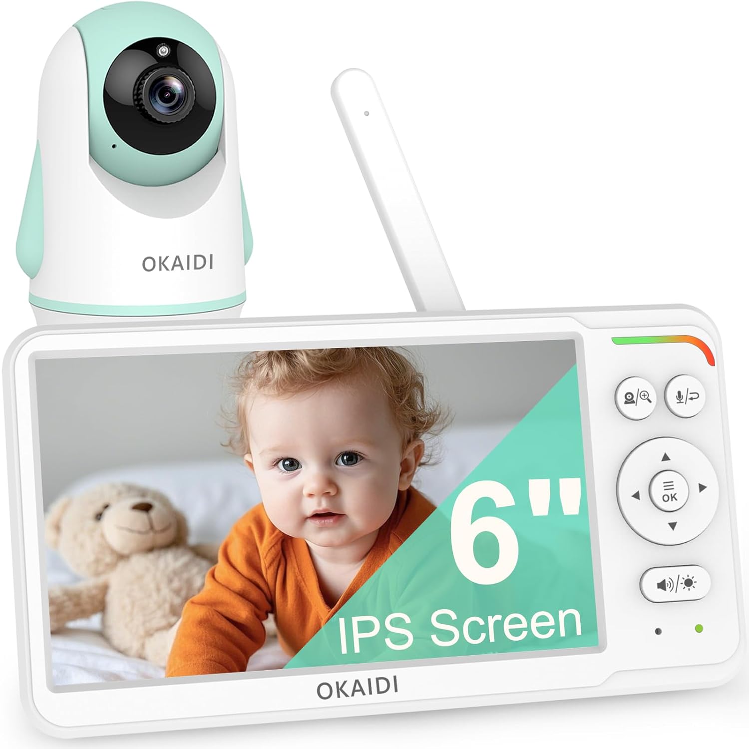 OKAIDI Baby Monitor: 30H Battery Life, 1000ft Range, No WiFi