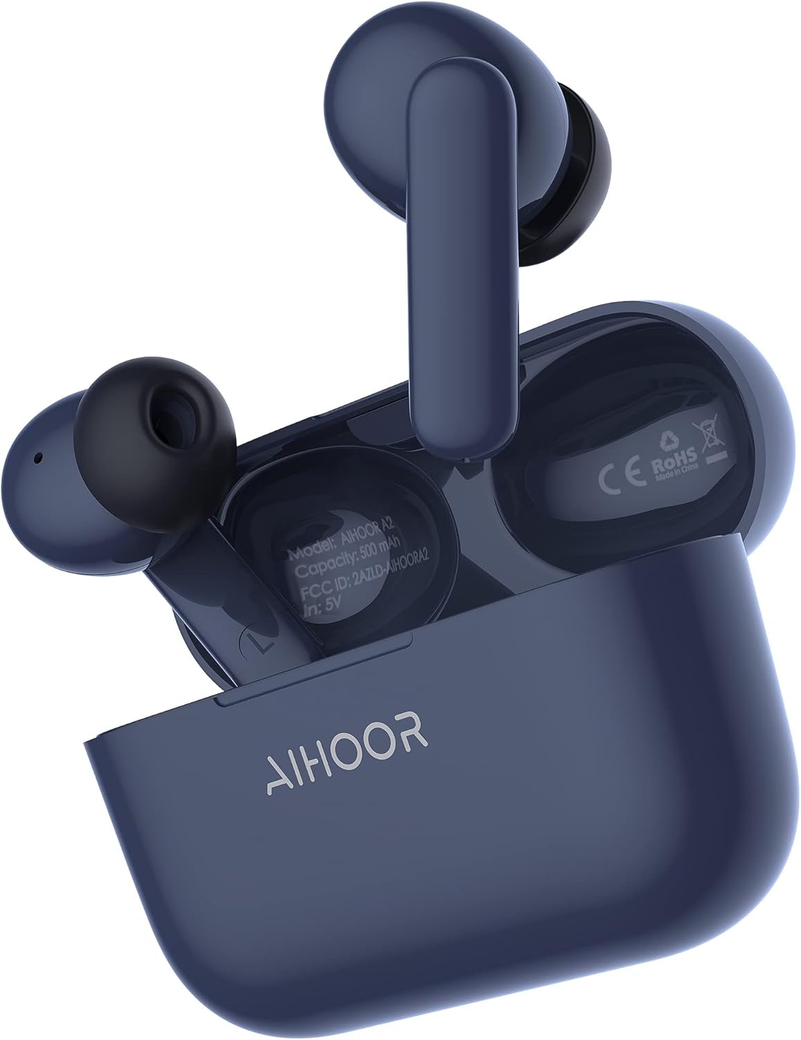 AIHOOR Wireless Earbuds: Enhanced Bass, Touch Control, 30hr Battery