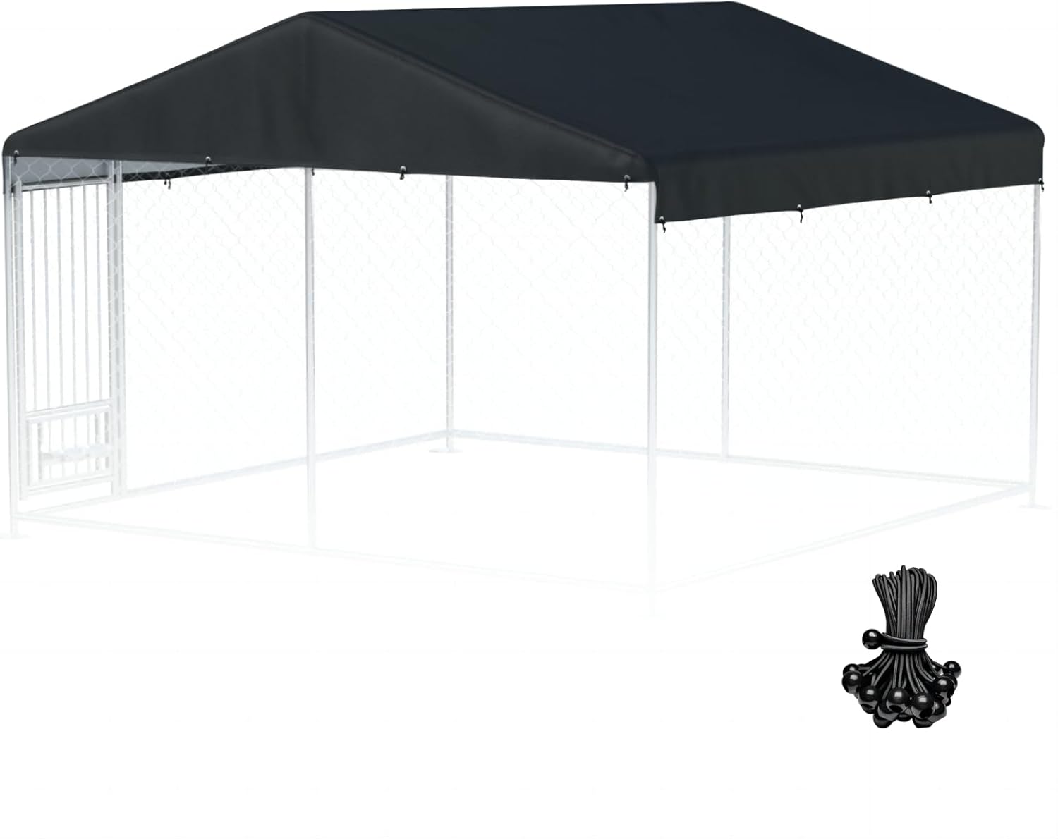Outdoor Dog Kennel Cover 10ftW x 10ftL Waterproof UV Resistant