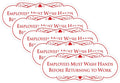 Employees Must Wash Hands Before Returning to Work Sign - Durable Pack