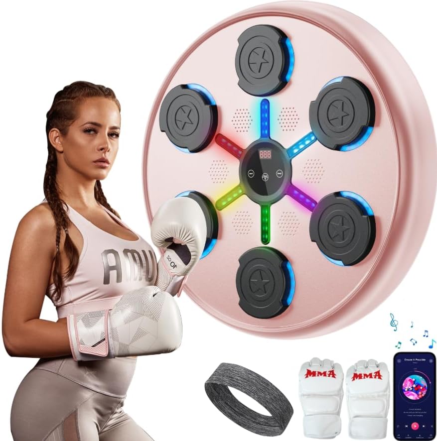 Smart Bluetooth Boxing Trainer - Music Workout Fun!