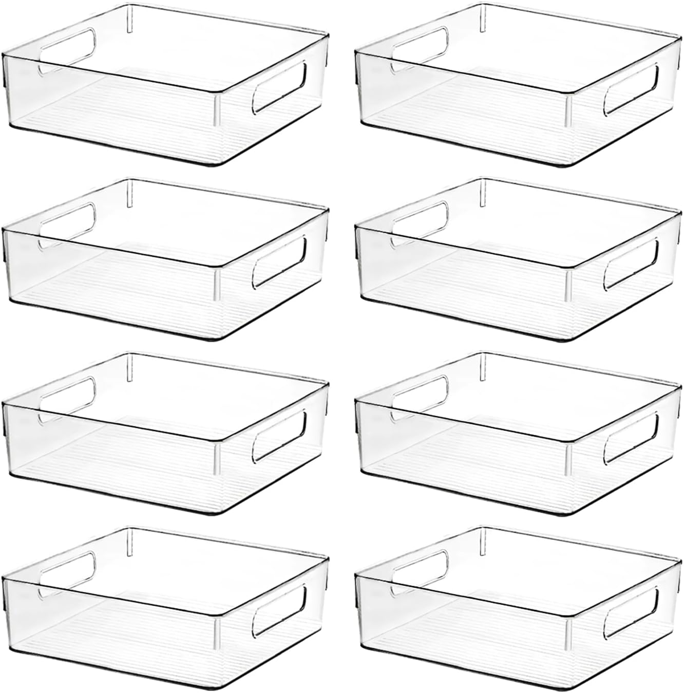 Clear Plastic Storage Bins for Home Organization and Storage