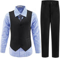 Boys Suits Toddler Formal Suit Set - Classic Black 4-Piece