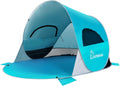 UPF 50+ Easy Pop Up 3 Person Beach Tent - Quick Sun Shelter