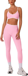 Womens 2 Piece Seamless Workout Set - Sculpting Scrunch