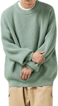 Men's Vintage Grandpa Aesthetic Sweater - Cozy Knitted Crewneck