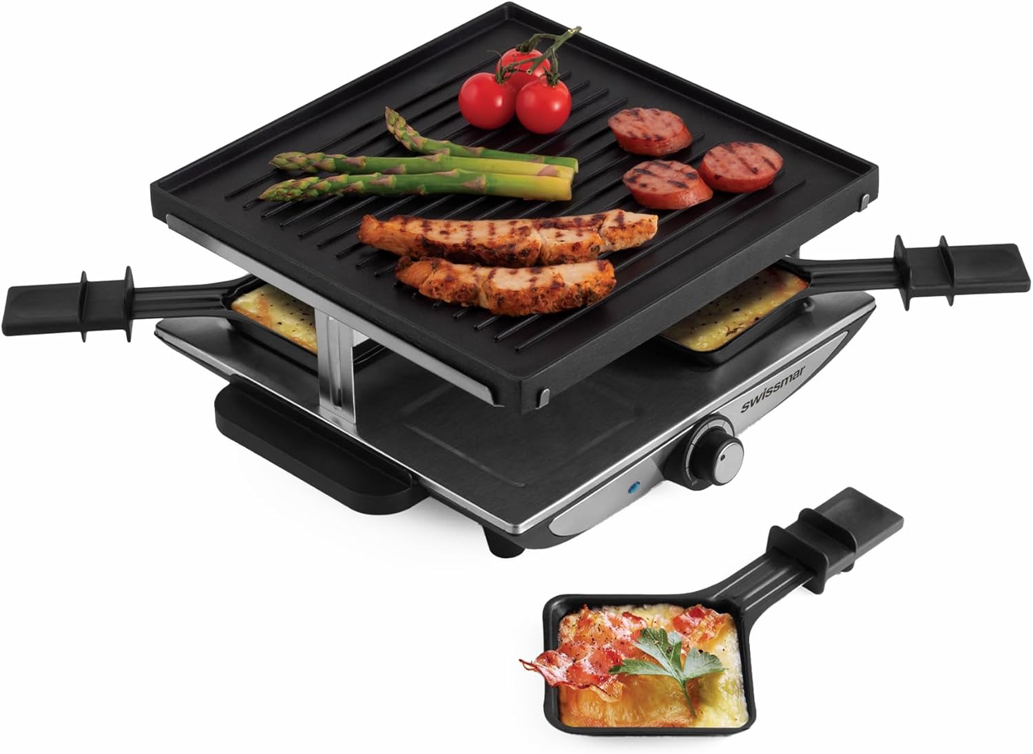 Swissmar Geneva Raclette Grill - Perfect for Indoor & Outdoor Fun