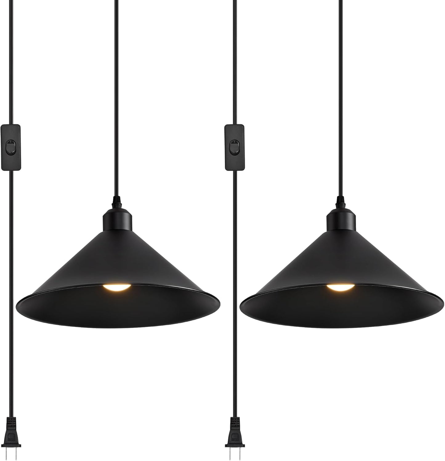 11.8IN Plug in Pendant Light for Kitchen Island and Bedroom