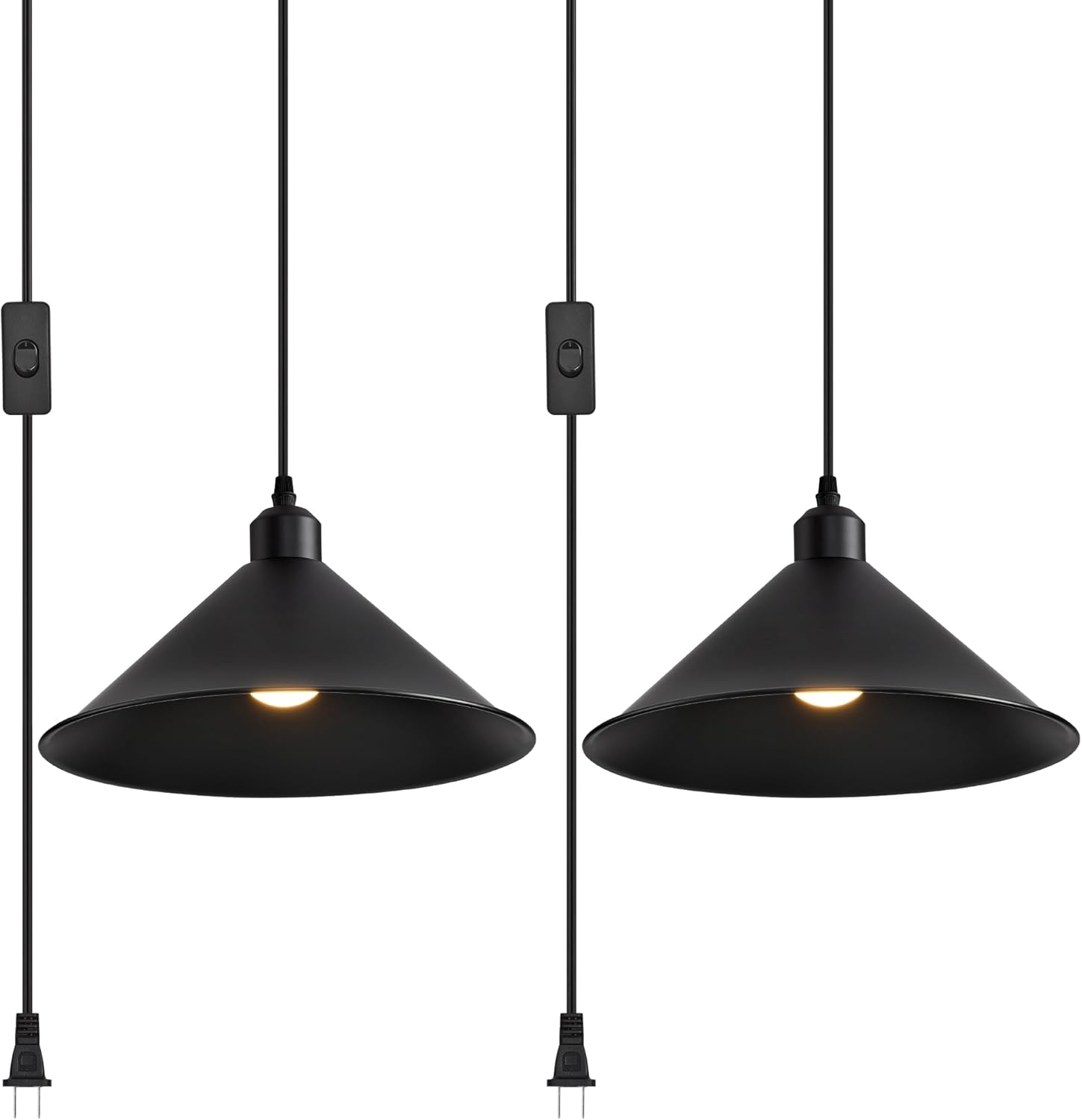 11.8IN Plug in Pendant Light for Kitchen Island and Bedroom