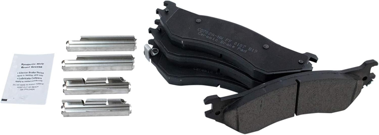 TRQ Rear Brake Pads Ceramic for Dodge Ram 1500 2500 3500