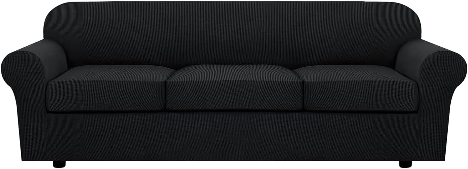 H.VERSAILTEX 4 Piece Stretch Sofa Covers for Large Sofas