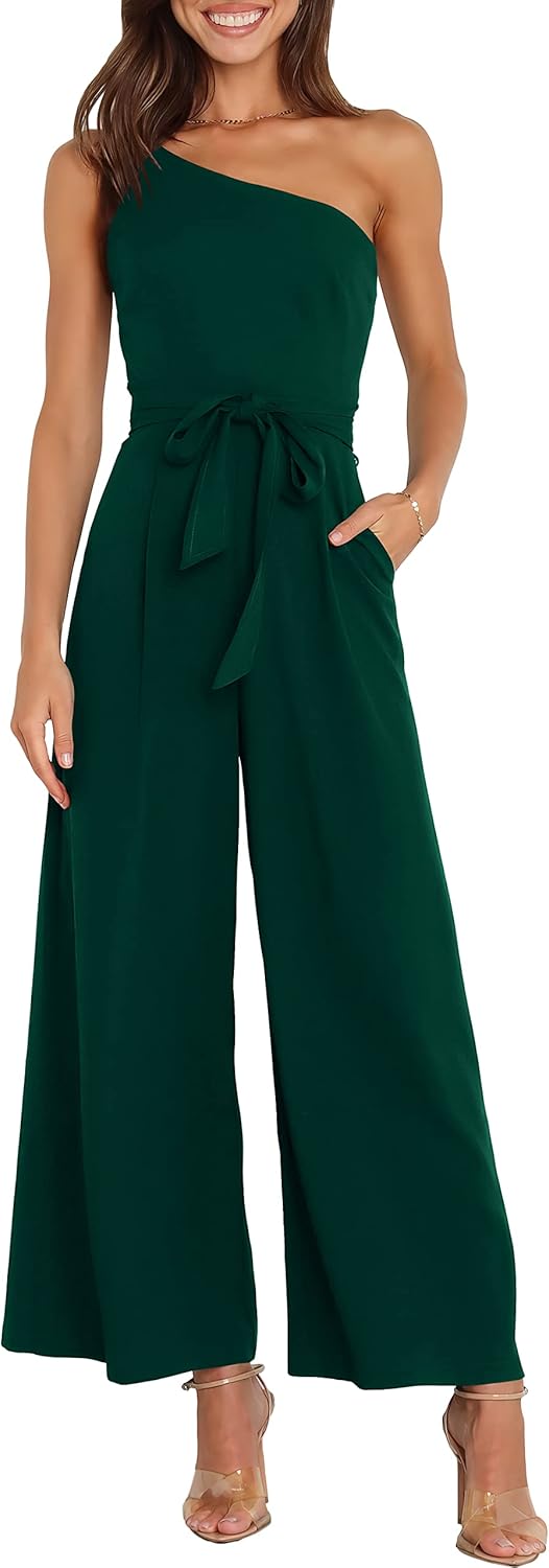 Stylish One Shoulder Jumpsuit for Women - Trendy Fall Outfit
